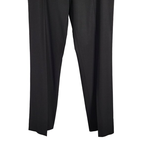 Ralph Lauren Womens Black Label Sz 12 Pants Career Flat Front Side Zip Wide Leg - Picture 4 of 10